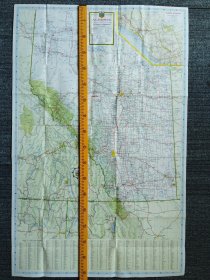 Official road map Alberta 1965 阿尔伯塔公路地图