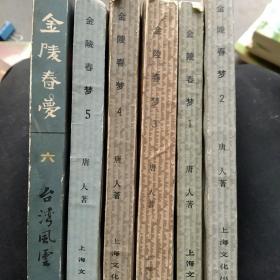 80年代小说，金陵春梦1－6卷，6本合售如图