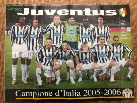 原版足球杂志 意大利体育战报2006 20期 附0506赛季尤文图斯 皮耶罗大幅双面海报