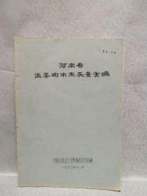 河南省主要树木生长量汇编