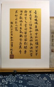 书法笺 宣纸软卡 泥金熟宣镜片 录白居易 初冬即事 品纸如图 便宜15元