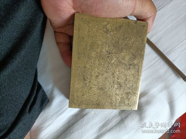 民国建国初带工铜墨盒