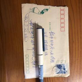 0083 1987年实寄封，贴邮票