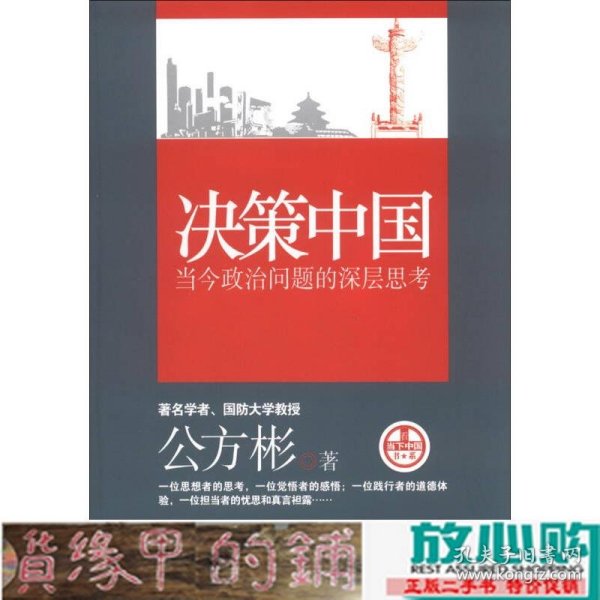 决策中国-当今政治问题的深层思考公方彬中国工人出9787500855491