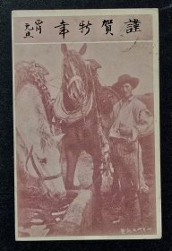 1906年（明治39年）马年实寄贺年明信片