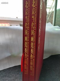 就一套库存。北京当代国画优秀作品集。两本一套特价218元包邮 （精装版八开厚册）狗院