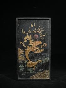 正宗徽州月精墨块，重约640g，20.5×11.1×2.2cm，9m