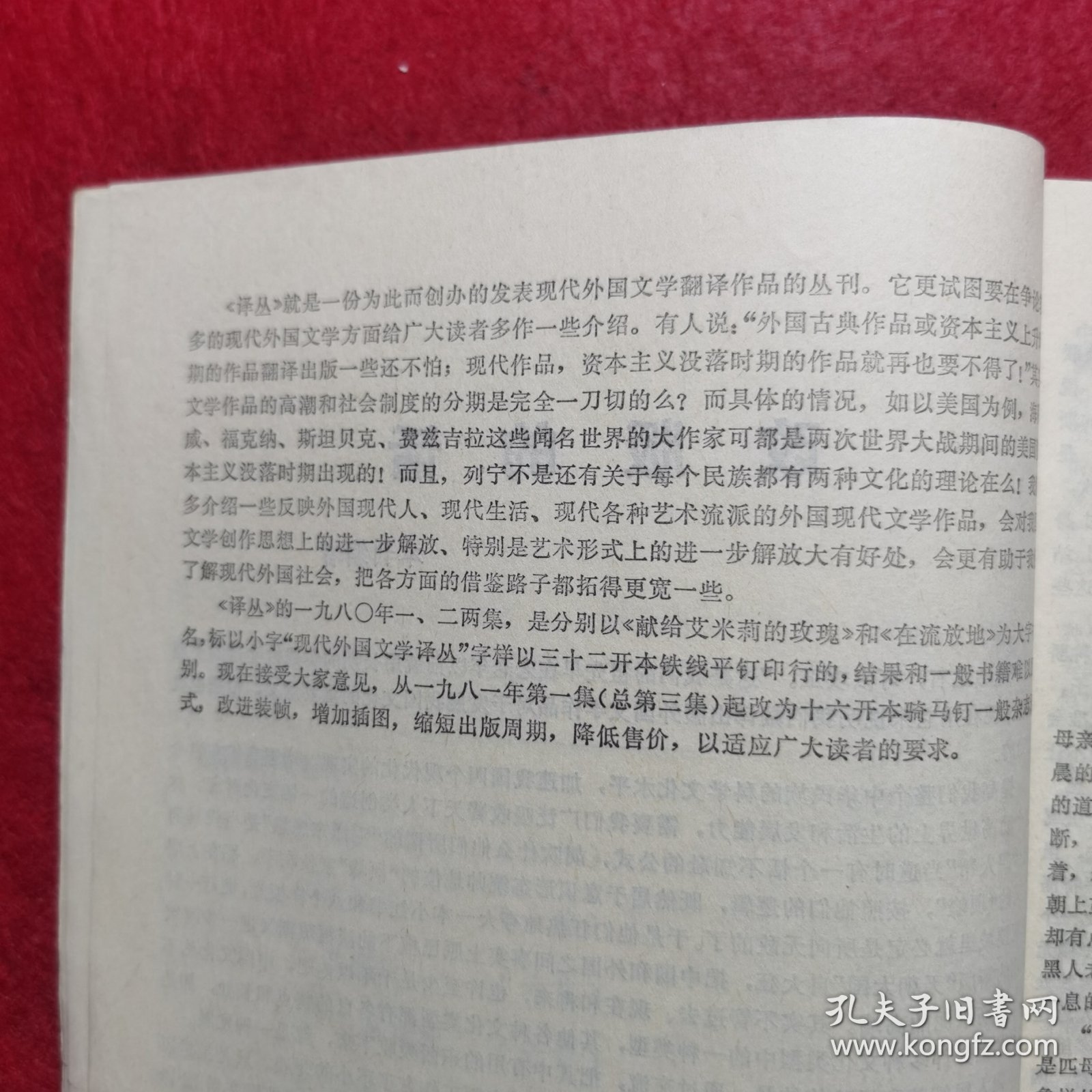 创刊号：译丛（现代外国文学）