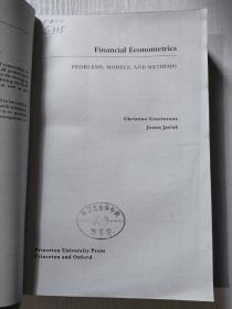 Financial Econometrics   PROBLEMS.MODELS.AND  METHODS