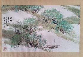 扬州著名国画家徐中鱼池春早