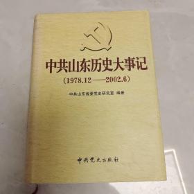 中共山东历史大事记:1978年12月～2002年6月