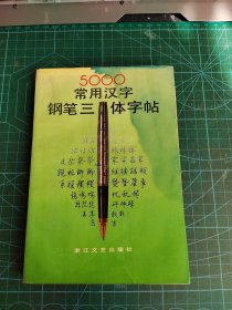 5000常用汉字钢笔三体字帖