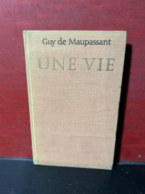 1974年法文原版 Guy de Maupassant UNE VIE 《一生》 莫泊桑长篇小说