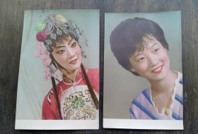 七八十年代怀旧女孩戏装老照片布纹相纸