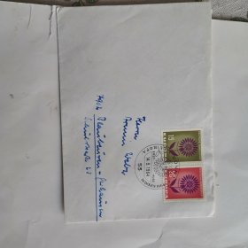 德国欧罗巴邮票欧洲邮电管理联合会会徽.徽志邮票首日封