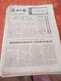 沧州日报1977年1月7、13、8月16、18、19、9月3、5、6、8、11月2、9、11、12、14、16、18、（16份合售）