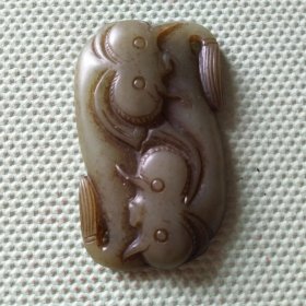 老雕花玉挂件