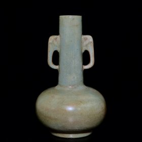 宋汝窑象耳瓶 23/14.5厘米