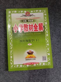 小学教材全解 四年级数学下 人教版 2017春