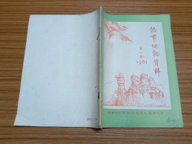 热带地貌资料 第一期 1981