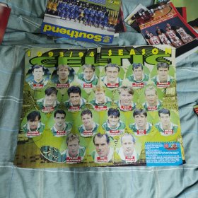 足球海报 苏格兰凯尔特人 利物浦93-94全家福