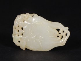 和田玉佛手斋戒牌