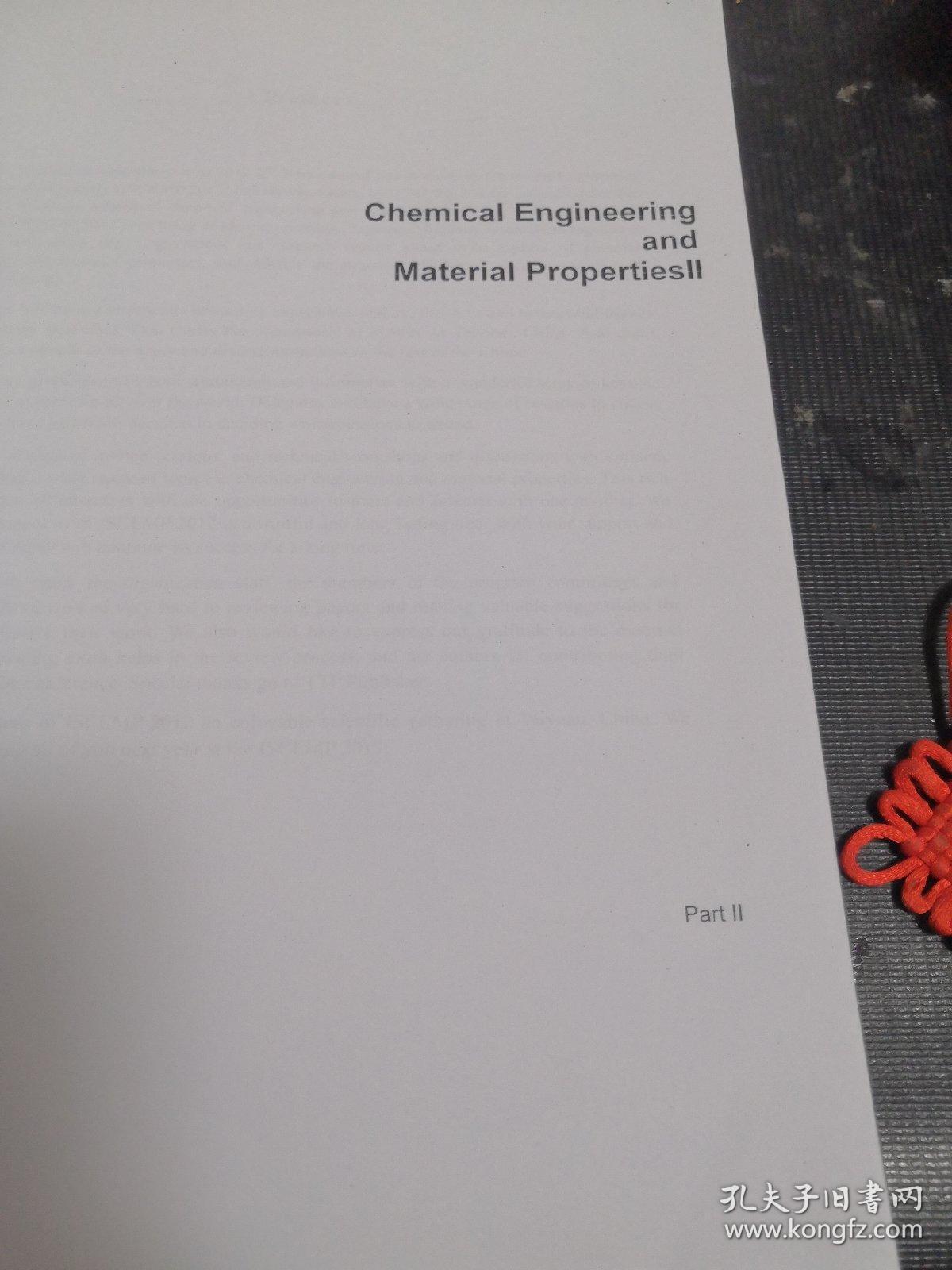Chemical Engineering and Material properties ||(化学工程与材料性能)英文版