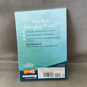 【库存书】谁是成吉思汗 WHO WAS GENGHIS KHAN 英文原版