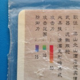 食品卡.统一小当家.水浒英雄传.活闪婆王定六（104）