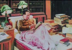 毛泽东（魏楚予画作“求索”）明信片1张