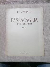 LEO WEINER PASSACAGLIA（韦纳钢琴曲）