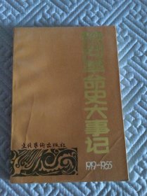 热河革命史大事记（1919—-1955）296页 内页干净，内一页有印章，后封面有轻微的硌痕