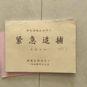 紧急追捕电影台本