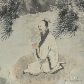 明唐寅烧药图全卷横幅手卷原大仿制书法卷古法精装裱国画卷已装裱手卷