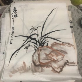 手绘兰香小品