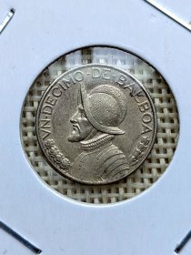巴拿马1/10巴波亚银币 1947年2.5克900银 高浮雕 mz0283