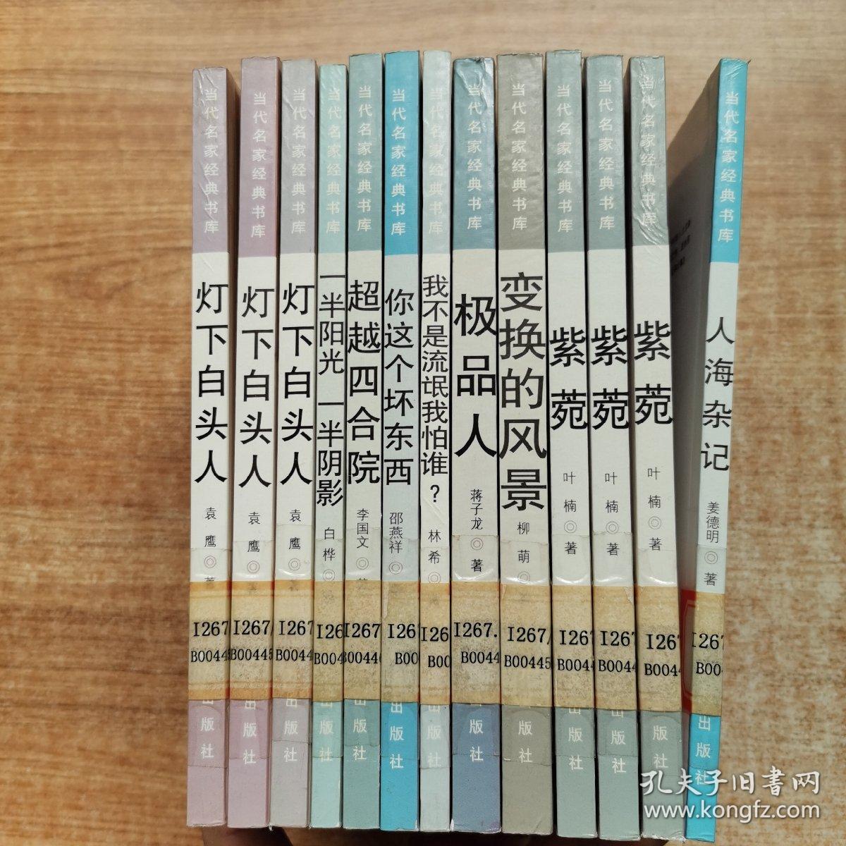 当代名家经典书库（全十册）：人海杂记、紫菀、超越四合院、灯下白头人、你这个坏东西、极品人、无事忙侃山、变换的风景、我不是流氓，我怕谁？、一半阳光，一半阴影