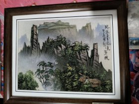 沙石山水画，军声画院