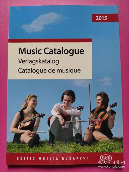 Music Catalogue Verlagskataiog Catalogue de musicque（音乐目录）