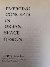 emerging concepts in urban space design，geoffrey broadbent