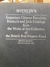 1989年香港苏富比拍卖英国铁路基金会藏中国瓷器精品及玉器