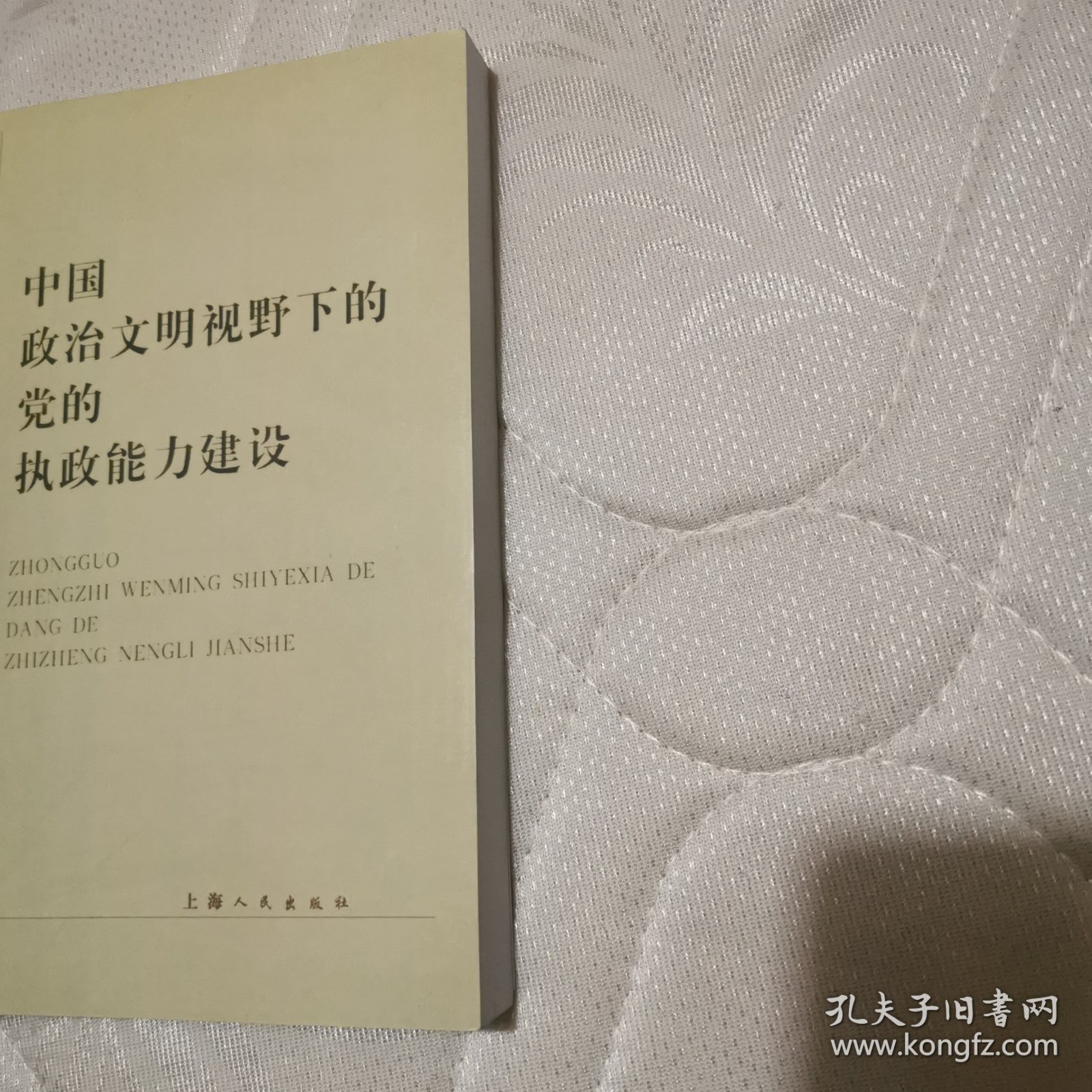 中国政治文明视野下的党的执政能力建设