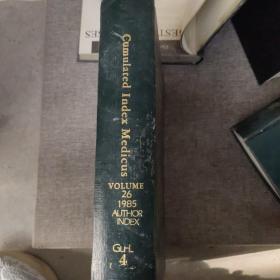 cumulated index medicus volume 26 1985 4累计医学索引