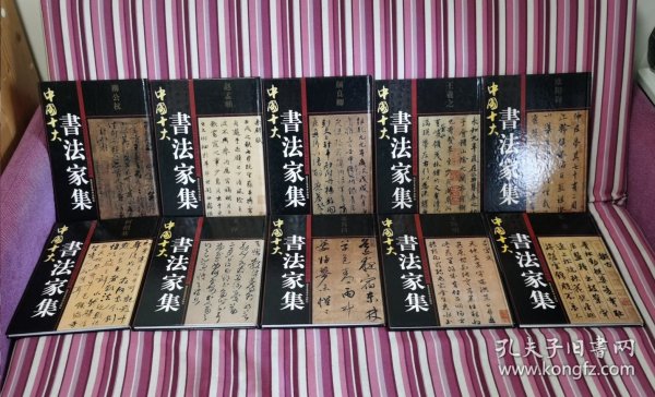 中国十大书法家集（全十册）中国书法宝库 书法爱好者案头书