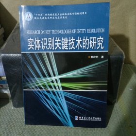 全新正版图书 实体识别关键技术的研究黎玲利哈尔滨工业大学出版社9787576709254