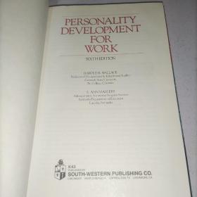 PERSONALITY DEVELOPMENT FOR WORK 译文：工作个性发展 (精装小16开)实物图