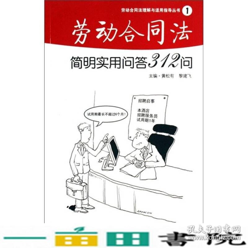 劳动合同法简明实用问答312问劳动合同法理解与适用指导黄松有黎建飞人民法院9787802175044