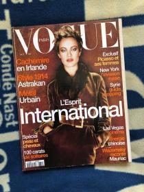 vogue paris 法国版 1996 十月刊 时尚 杂志 不缺页 美容大片有一处剪角 稀有 包邮 carolyn murphy