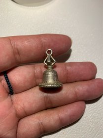 清代纯银金刚铃一个古玩古董收藏品