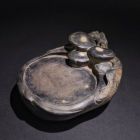 旧藏 端砚：福寿延年款：李渭